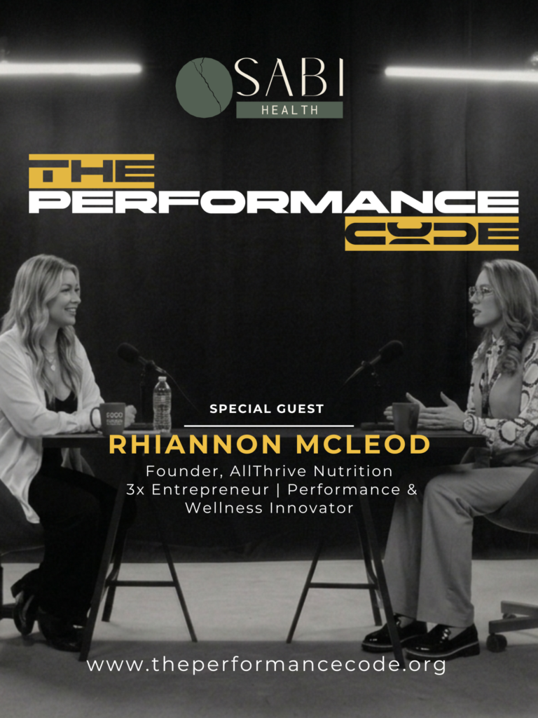 The Performance Code Episode 6 with Rhiannon McLeod from AllThrive Nutrition — She Started Three Businesses Before The Age of 30