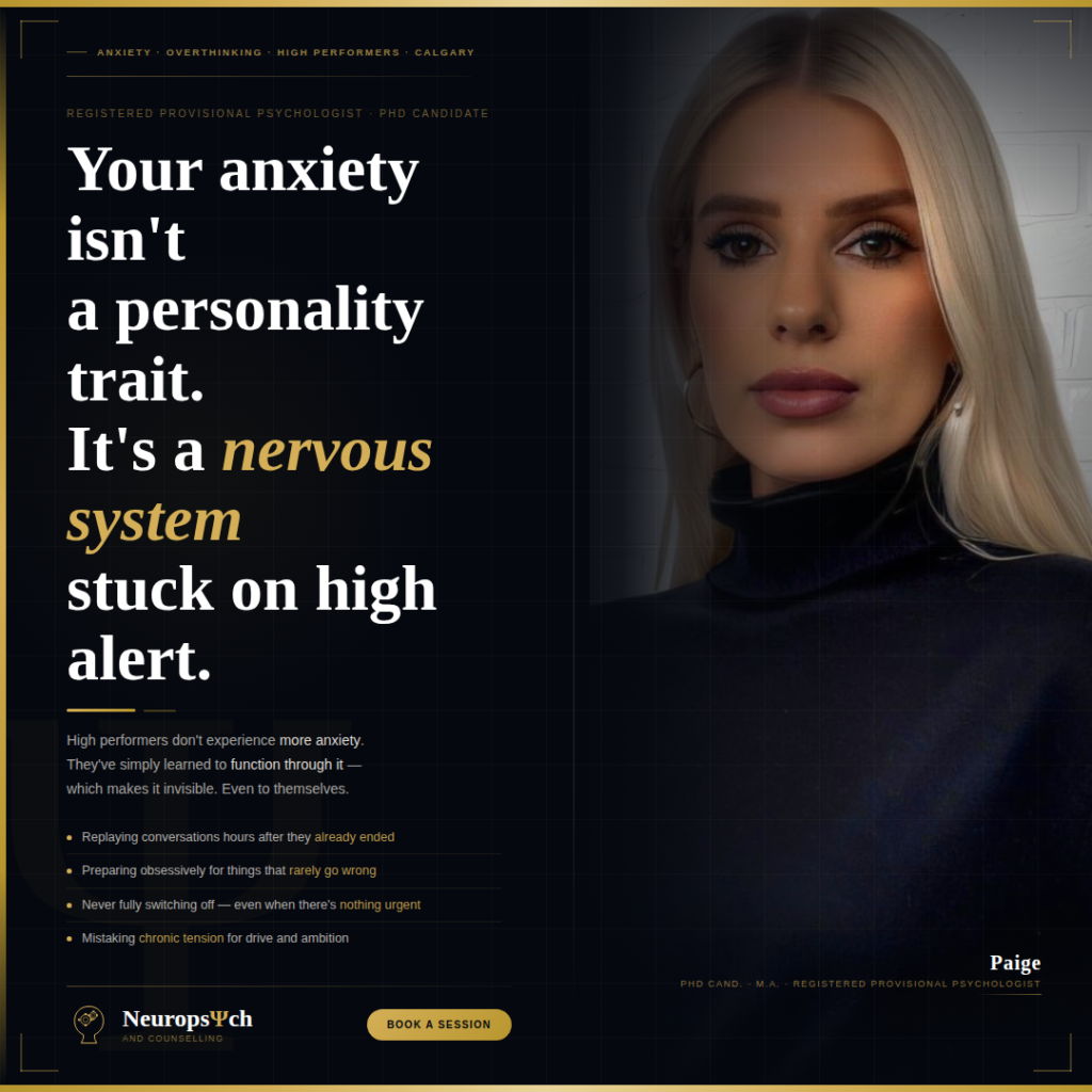 High-Functioning Anxiety Calgary: Your Anxiety Isn't a Personality Trait — It's a Nervous System Stuck on High Alert High-Functioning Anxiety Calgary: Your Anxiety Isn't a Personality Trait — It's a Nervous System Stuck on High Alert