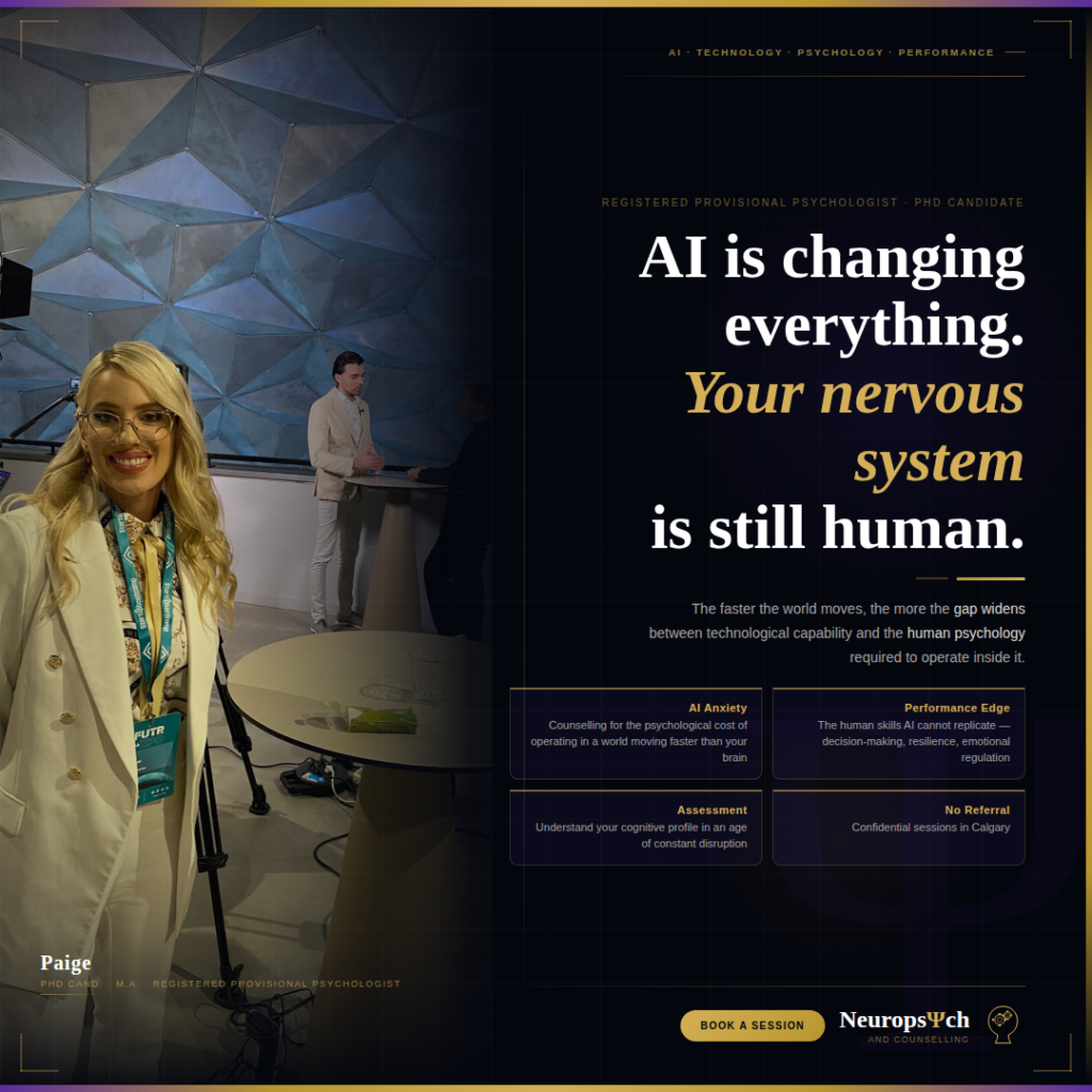 Calgary Psychology. AI Is Changing Everything. Your Nervous System Is Still Human.